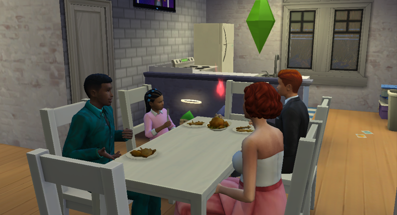 Illustration for article titled Gnomes Are Part Of The Weirdest Sims 4's Thanksgiving